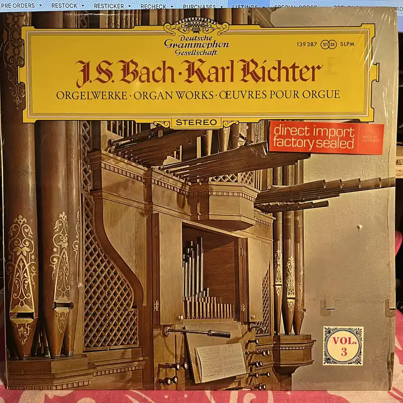 Big Sale Orgelwerke = Organ Works = Œuvres Pour Orgue (Vol. 3) *SHRINK/GERMANY*