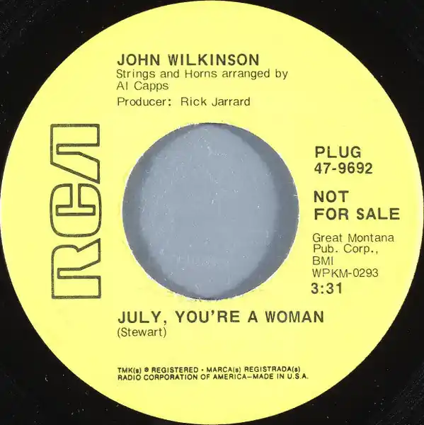 July, You're A Woman (7" VINYL) | Near Mint (NM or M-) Excellent+ (EX+ Fan Favorite