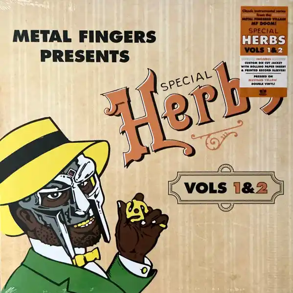 Super Sale Metal Fingers - Special Herbs Vol. 1 \\u0026 2 Mustard Yellow vinyl