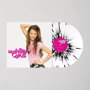 Flash Sale Miley Cyrus - Meet Miley Cyrus 2024 reissue (white\\/black splatter) LP