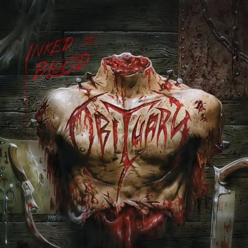 Worldwide Shipping Obituary/Inked In Blood (Pool of Blood Edition) [LP]