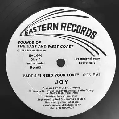 New Arrival *USED* I Need Your Love (Remix) - Joy  (#496138460029)