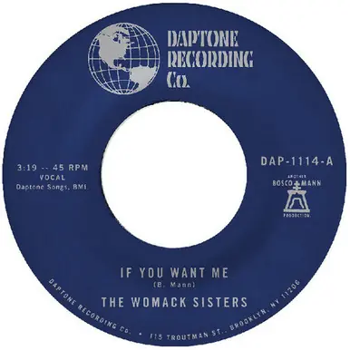 Buy Online If You Want Me b/w I Just Don't Want You (To Say G - Womack Sisters, The (#823134111417)