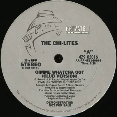 *USED* Gimme Whatcha Got - Chi-Lites, The  (#074640674444) Original