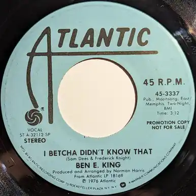*USED* I Betcha Didn't Know That - King, Ben E.  (#474867549482) Big Sale