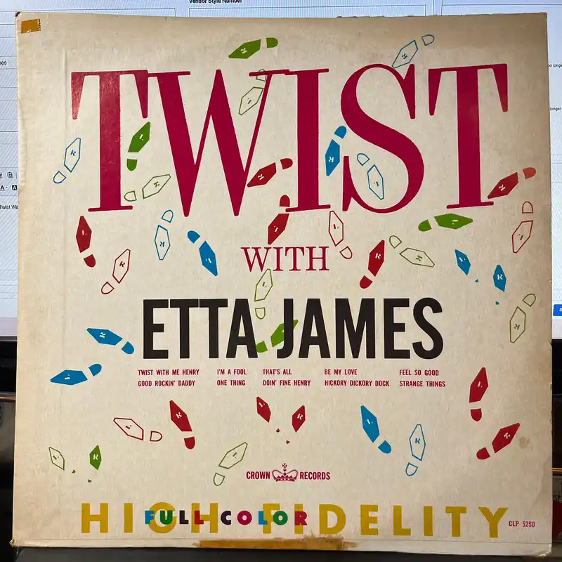 Twist With Etta James (VINYL) | Very Good Plus Plus (VG++) Very Good P Reduced Price