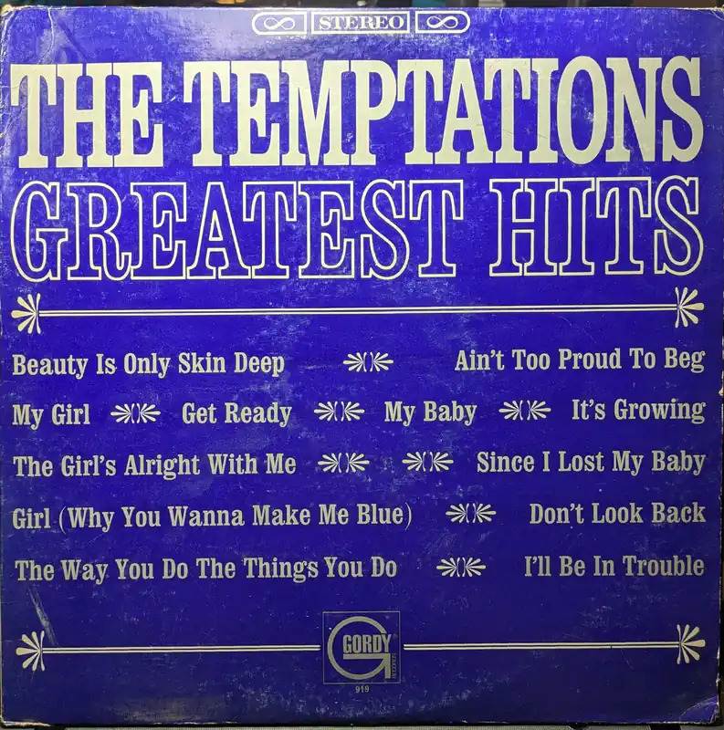 The Temptations Greatest Hits (VINYL) | Excellent (EX) Very Good Plus New Arrival