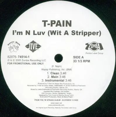 Buy Direct I'm N Luv (Wit A Stripper) / I'm N Luv (Wit A Dancer) | Excellent (EX)