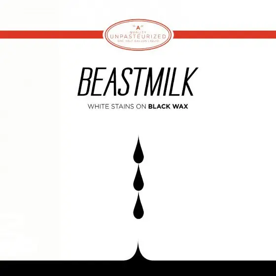 Budget White Stains On Black Wax (TRANSPARENT RED VINYL 7") | Mint (M) Mint (