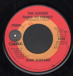 Jean Shepard - Closest Thing To Perfect - 7 Inch Bargain