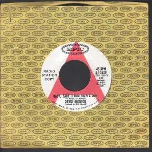 Save Now David Houston - Baby Baby I Know You're A Lady - 7 Inch