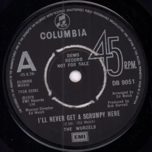 Wurzels - I'll Never Get A Scrumpy Here - 7 Inch Reduced Price