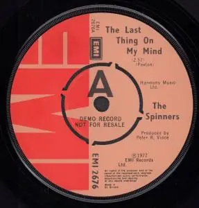 Affordable Spinners (Folk Group) - Last Thing On My Mind - 7 Inch