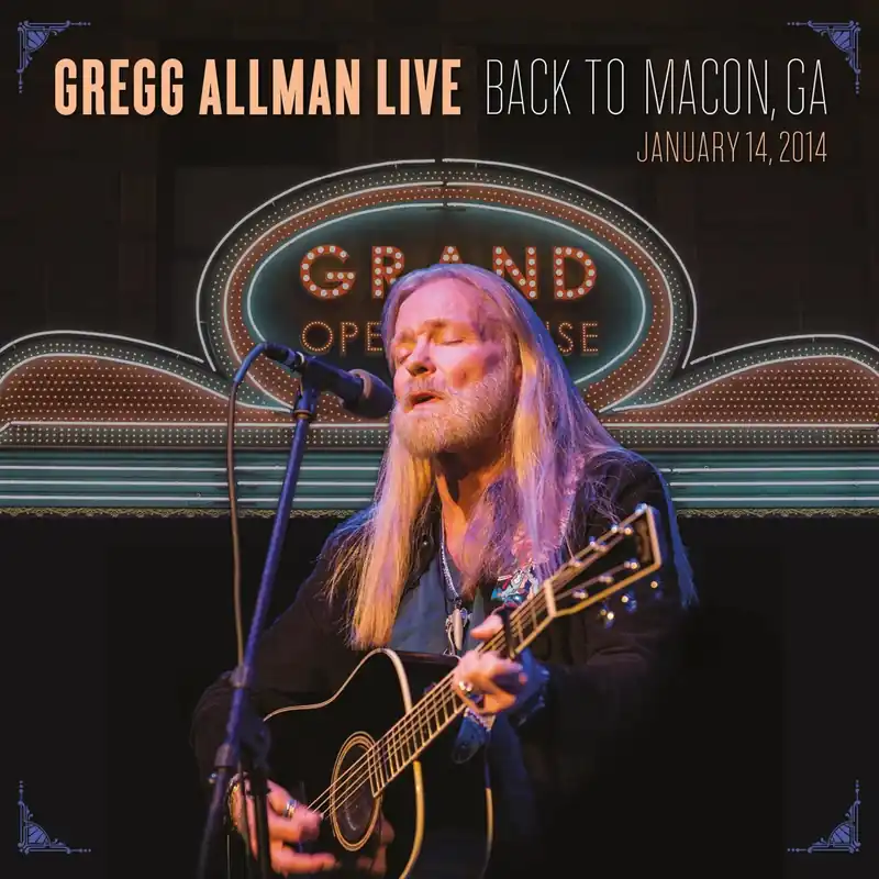 Allman, Gregg/Live, Back To Macon, GA January 14, 2014 [LP] Certified