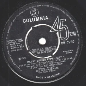 Mega Sale Barron Knights - Merry Gentle Pops - 7 Inch