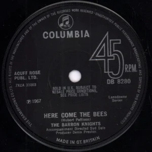 Warranty Included Barron Knights - Here Come The Bees - 7 Inch