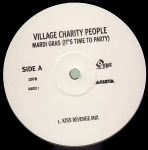 Village Charity People - Mardi Gras - Double 12 Inch Cheap