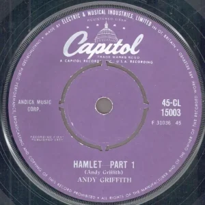 Andy Griffith - Hamlet - Part 1 - 7 Inch Free Shipping
