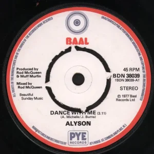 Alyson - Dance With Me - 7 Inch Certified