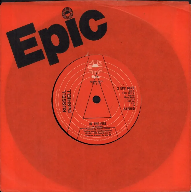 Warranty Included Russell Da Shiell - In The Fire - 7 Inch