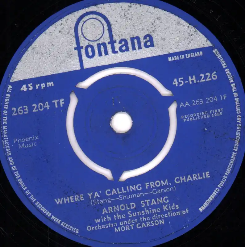 arnold stang with the Sunshine Kids Orchestra - Where Ya' Calling From Hassle-Free Returns