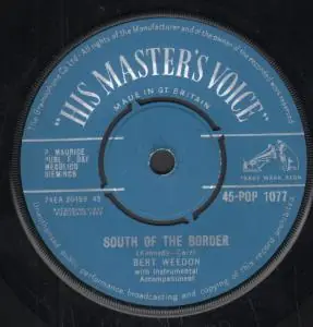 Bert Weedon - South Of The Border - 7 Inch Sale