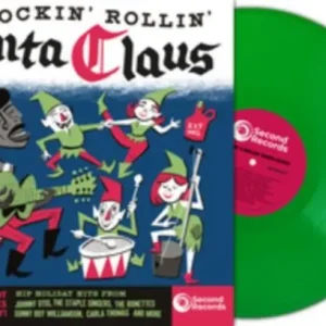Various Artists - Rockin Rollin Santa Claus (Green Vinyl) - Lp Fast Shipping
