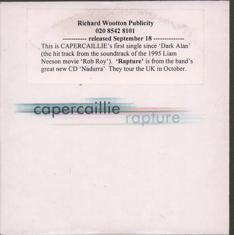 Capercaillie - Rapture - Cd Wholesale