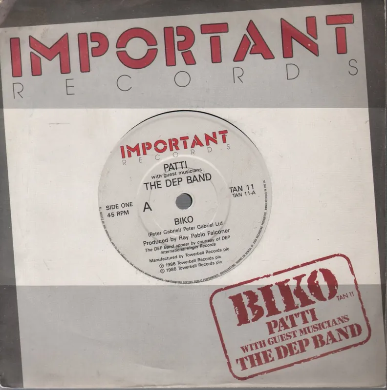 Patti With Guest Musicians The Dep Band - Biko - 7 Inch Super Sale