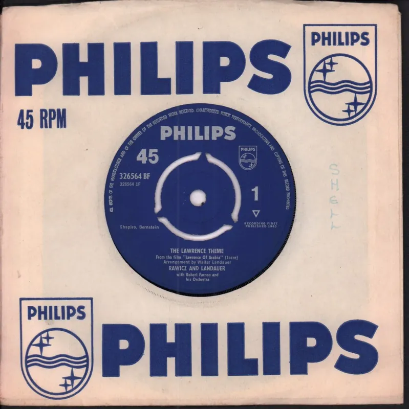 Hot Deal Rawicz And Landauer - Lawrence Theme - 7 Inch