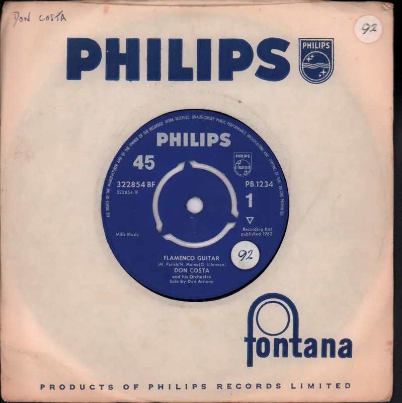 Don Costa - Flamenco Guitar - 7 Inch Today Only