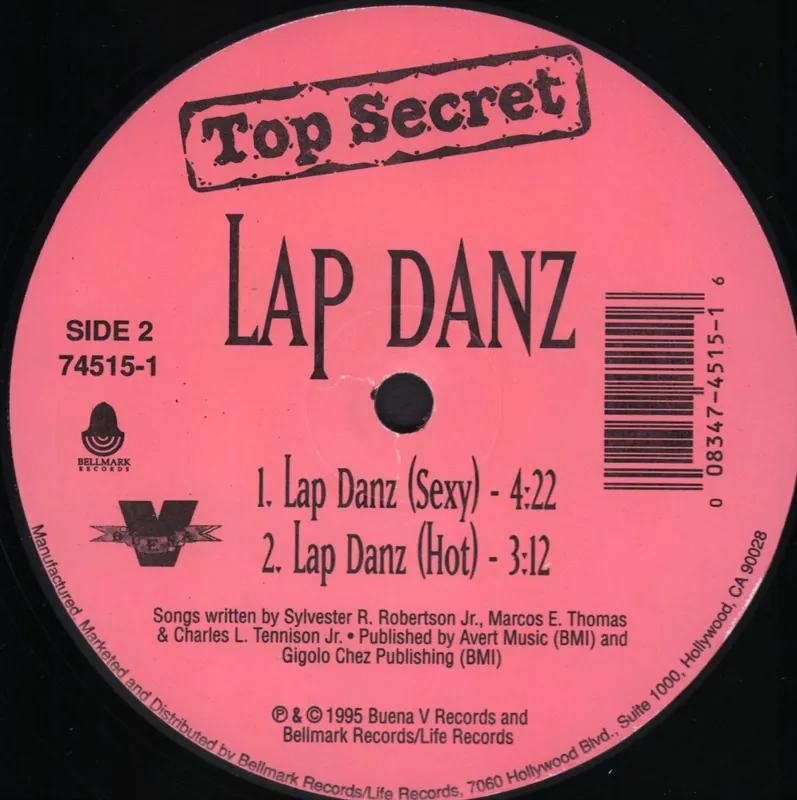 Top Secret - Lap Danz - 12 Inch Worldwide Shipping