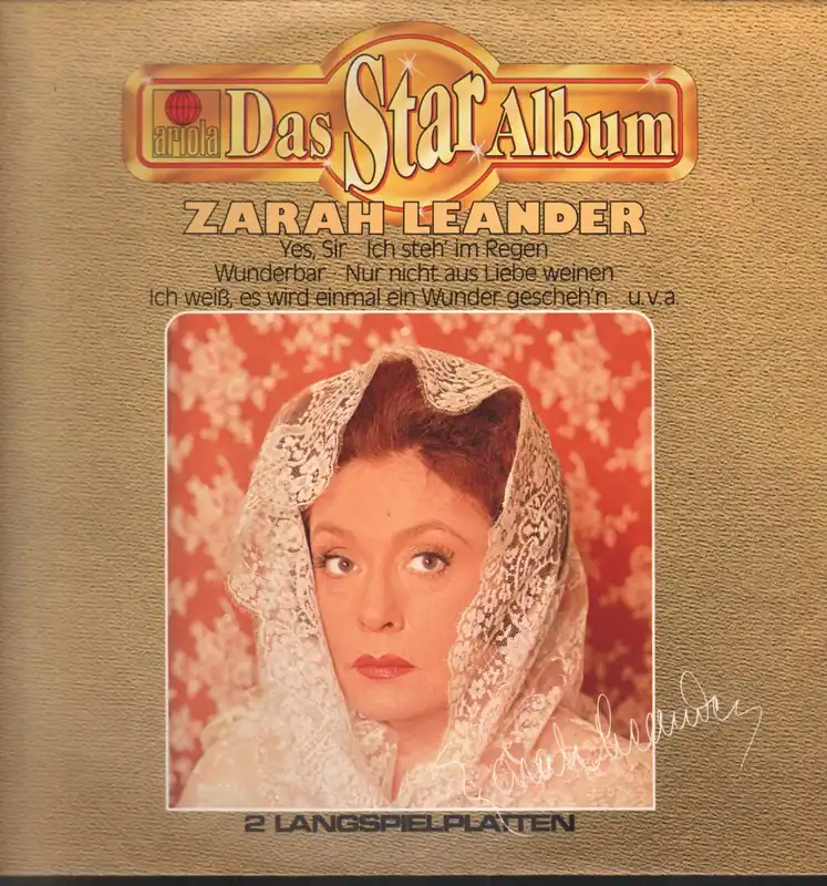 Zarah Leander - Das Star Album - Double Lp Genuine